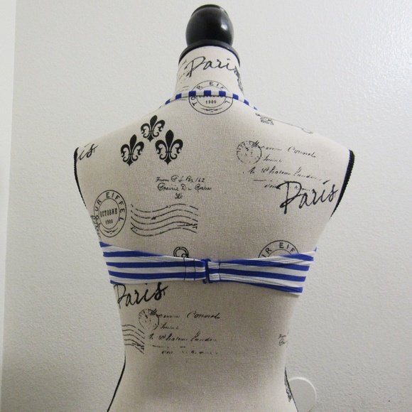 ARIZONA JEAN CO. PURPLE STRIPE BIKINI TOP - Picture 5 of 7